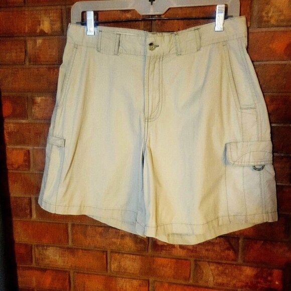 COLUMBIA Women's XCO Tan Cargo Hiking Shorts - Size 10 - Picture 1 of 14
